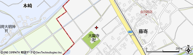 新潟県聖籠町（北蒲原郡）藤寄周辺の地図