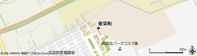 新潟県新潟市北区東栄町周辺の地図