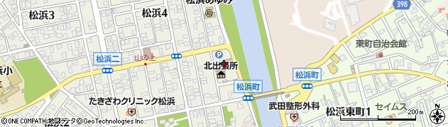 新潟市立松浜図書館周辺の地図