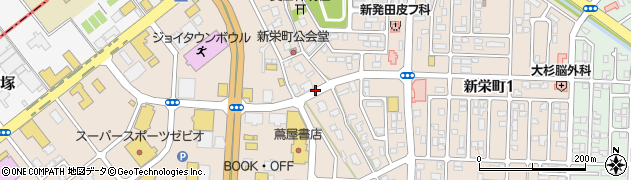 新潟県新発田市新栄町周辺の地図