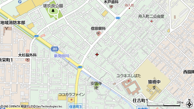〒957-0065 新潟県新発田市舟入町の地図