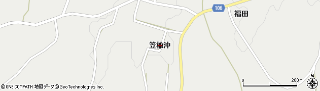 宮城県白石市大鷹沢三沢笠松沖周辺の地図