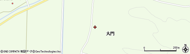 宮城県角田市尾山大門周辺の地図