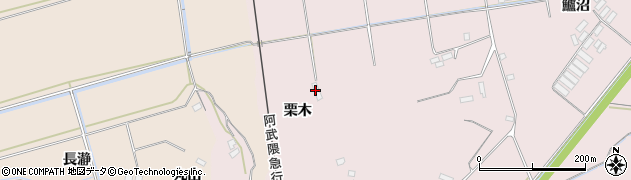 宮城県角田市角田栗木周辺の地図
