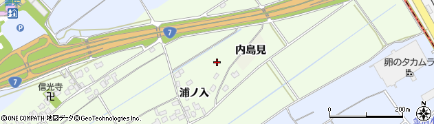 新潟県新潟市北区浦ノ入周辺の地図