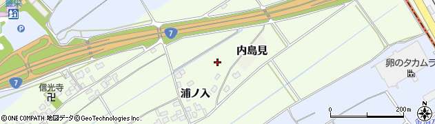 新潟県新潟市北区浦ノ入周辺の地図