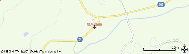 柳沢公民館周辺の地図
