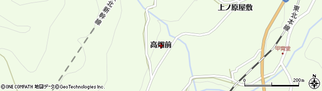 宮城県白石市斎川高畑前周辺の地図