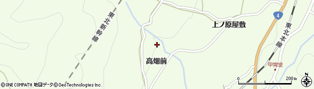 宮城県白石市斎川高畑前36周辺の地図