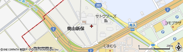 新潟県新発田市奥山新保周辺の地図