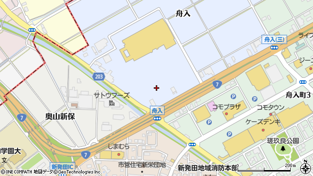 〒957-0066 新潟県新発田市舟入の地図