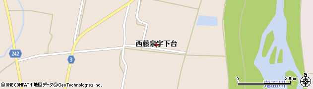 山形県米沢市六郷町（西藤泉字下台）周辺の地図