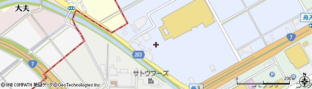 新潟県新発田市舟入960周辺の地図