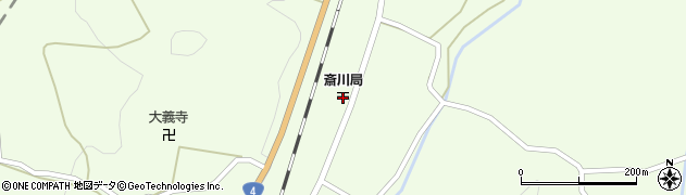 斎川郵便局 ＡＴＭ周辺の地図