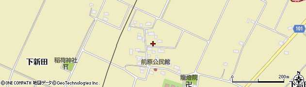 山形県米沢市下新田（前原）周辺の地図