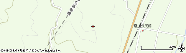 宮城県白石市斎川（地官山）周辺の地図