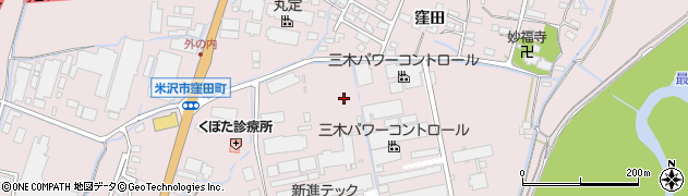 山形県米沢市窪田町窪田字八幡堂前周辺の地図