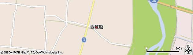 山形県米沢市六郷町（西江股）周辺の地図