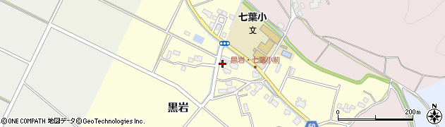 新潟県新発田市黒岩202周辺の地図