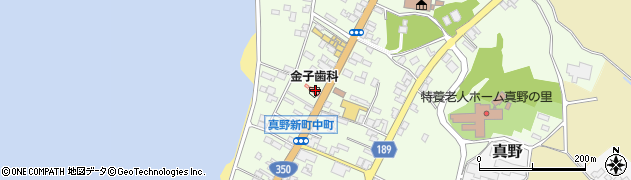 金子歯科医院周辺の地図
