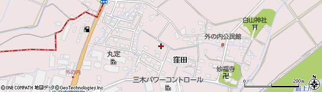 山形県米沢市窪田町窪田字八幡堂周辺の地図