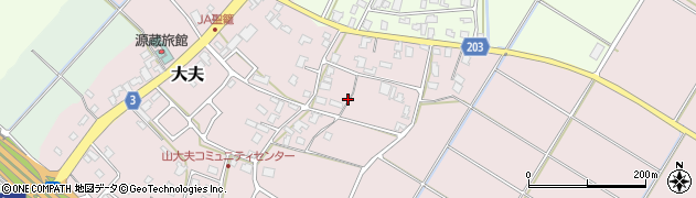 新潟県聖籠町（北蒲原郡）大夫周辺の地図