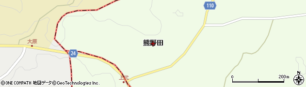 宮城県角田市高倉（熊野田）周辺の地図