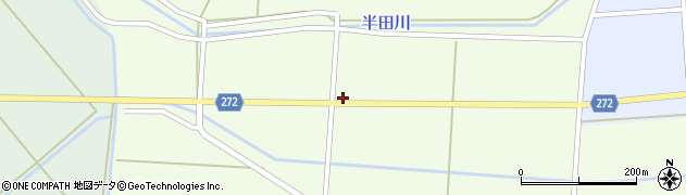 宮城県角田市尾山松橋周辺の地図