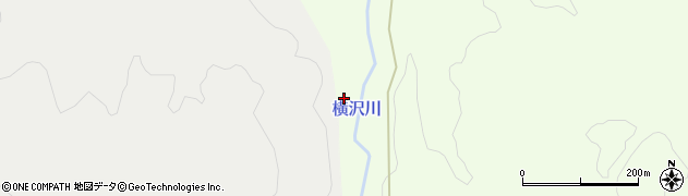 樺沢川周辺の地図