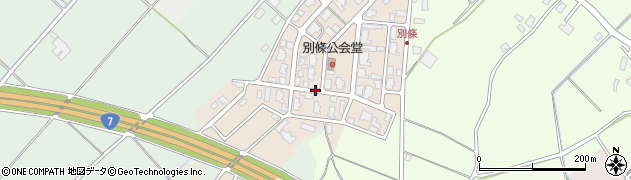 新潟県聖籠町（北蒲原郡）別條周辺の地図
