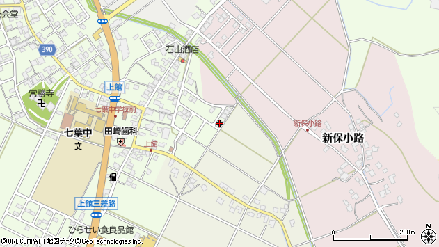 〒959-2452 新潟県新発田市上館の地図