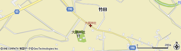 大膳神社周辺の地図