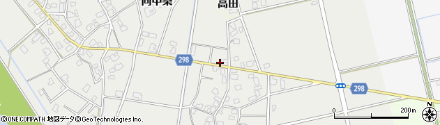新潟県新発田市向中条2816周辺の地図