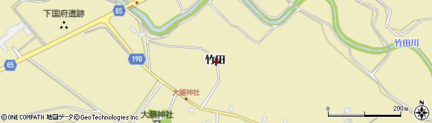 新潟県佐渡市竹田周辺の地図