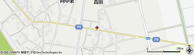 新潟県新発田市向中条2817周辺の地図