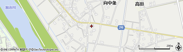 新潟県新発田市向中条572周辺の地図