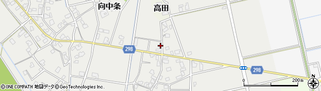 新潟県新発田市向中条1127周辺の地図