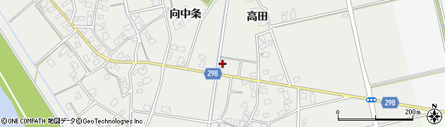 新潟県新発田市向中条2814周辺の地図