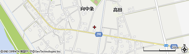 新潟県新発田市向中条2825周辺の地図