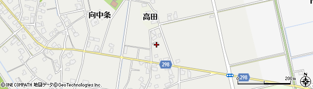 新潟県新発田市向中条1161周辺の地図