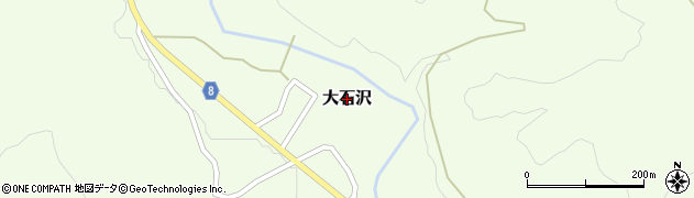 山形県小国町（西置賜郡）大石沢周辺の地図