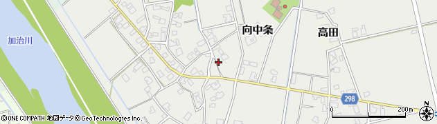 新潟県新発田市向中条1034周辺の地図