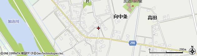 新潟県新発田市向中条583周辺の地図