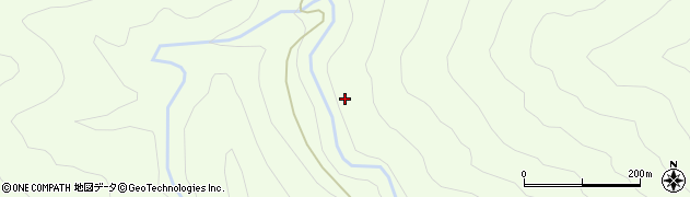 西俣川周辺の地図