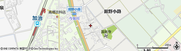 新潟県新発田市館野小路周辺の地図