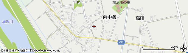 新潟県新発田市向中条1033周辺の地図