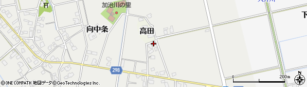新潟県新発田市向中条407周辺の地図