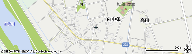 新潟県新発田市向中条1000周辺の地図