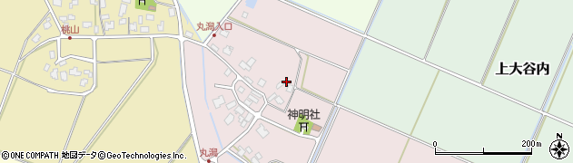 新潟県聖籠町（北蒲原郡）丸潟周辺の地図