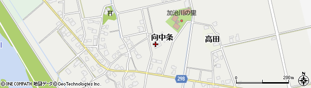 新潟県新発田市向中条2849周辺の地図